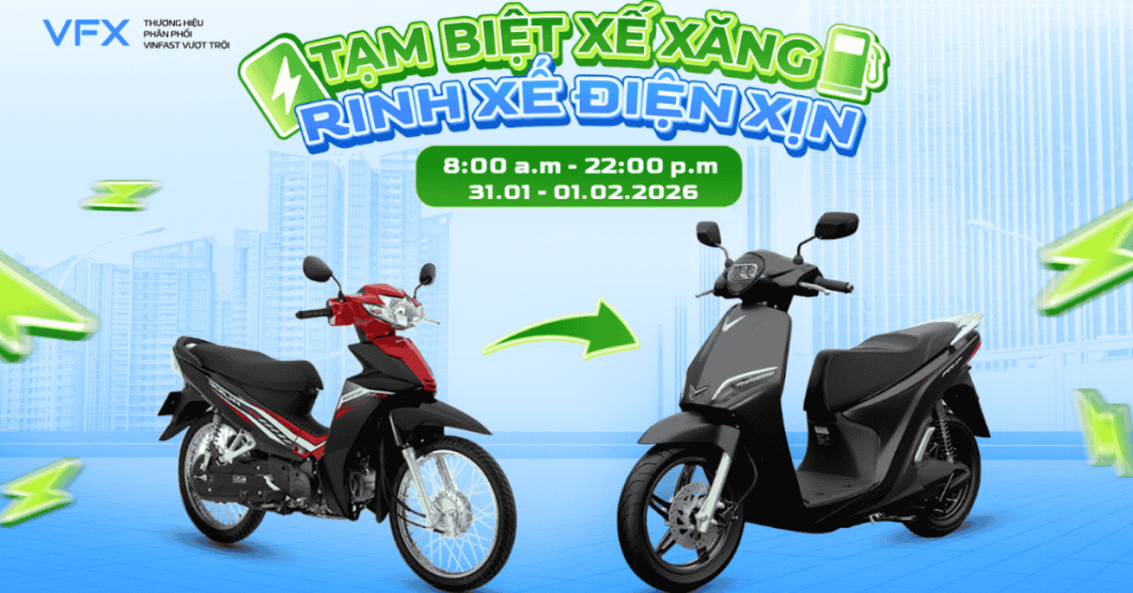 Sự Kiện Thu Xăng Đổi Điện Aeon Mall Bình Tân Vào 31/12 – 1/2/2026