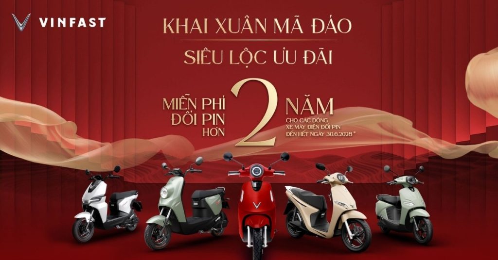 VinFast miễn phí đổi pin ưu đãi lớn cho xe điện