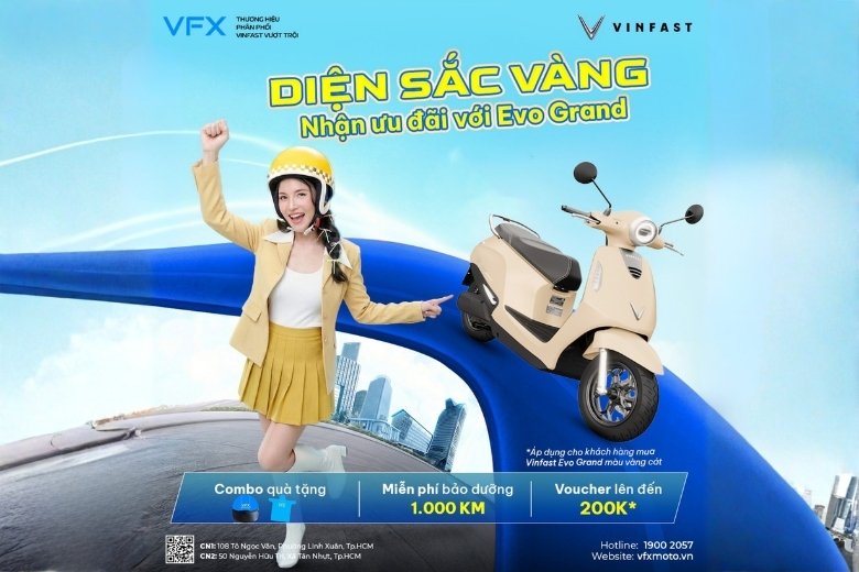 dien sac vang uu dai evo grand