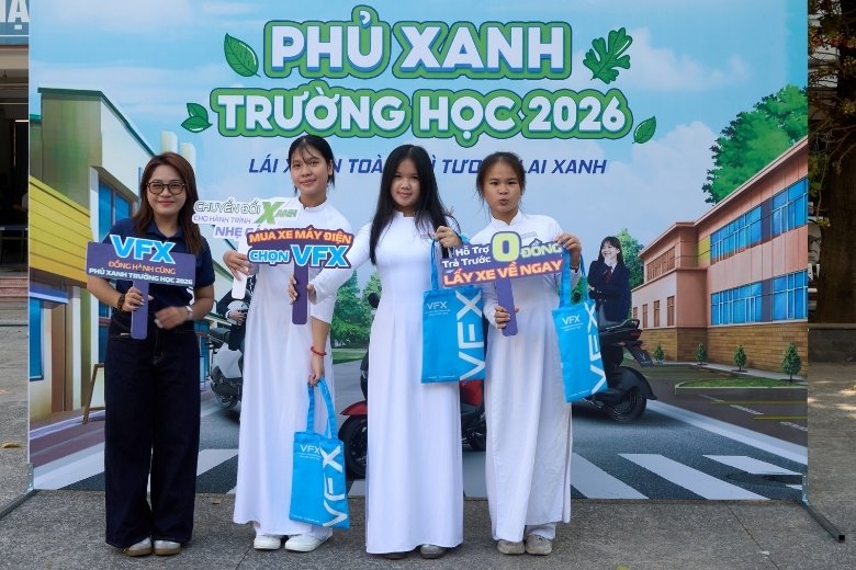 Cùng VFX phủ xanh trường học 2026 tại THPT Nguyễn Hữu Huân - Thủ Đức 1 phủ xanh trường học Nguyễn Hữu Huân