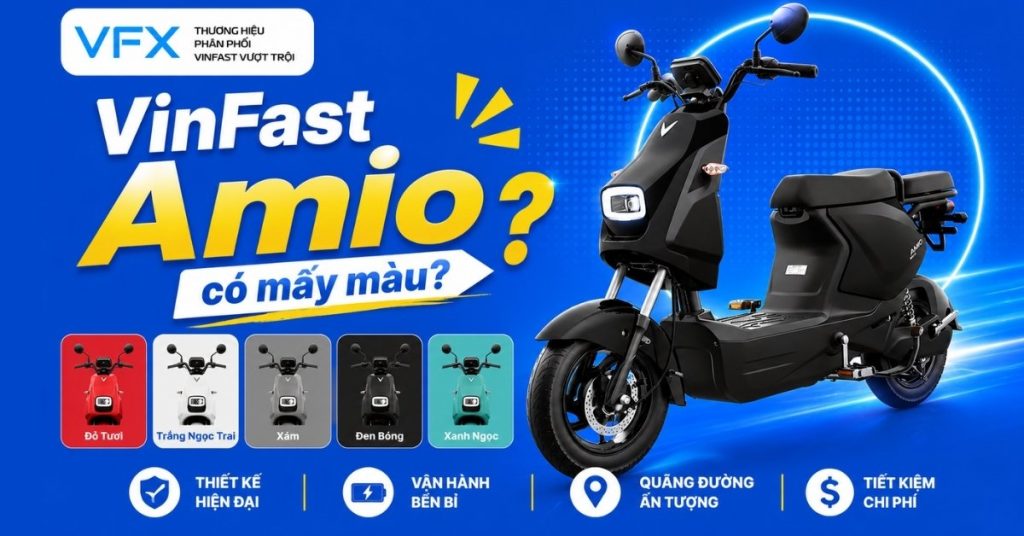 VinFast Amio có mấy màu