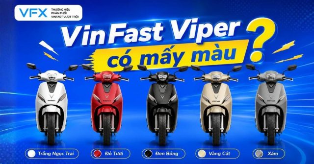 vinfast viper có mấy màu